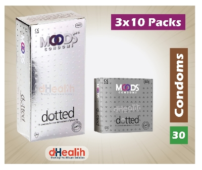 Picture of Moods Dotted Condom Full Box ( 10 pack of 3's / 30pcs)