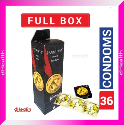 Picture of Panther Dotted Condoms Full Box Combo Pack (3x12)=36pcs