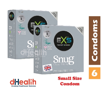 Picture of RY Jelly (Personal Lubricant) 1 Pc & EXS Snug small size condom, fit condom, tight fit  condom  2 packs (3x2=6 pcs) combo Pack