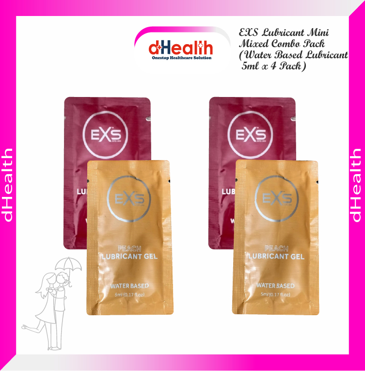 Picture of EXS Lubricant Mini Mixed Combo Pack (Water Based Lubricant 5ml x 4 Pack)