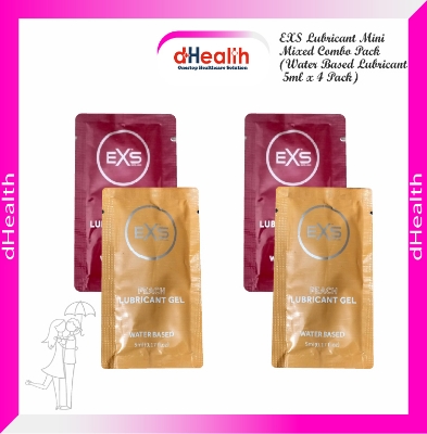 Picture of EXS Lubricant Mini Mixed Combo Pack (Water Based Lubricant 5ml x 4 Pack)