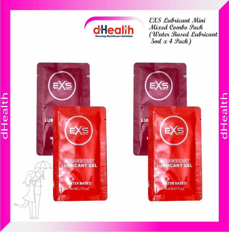 Picture of EXS Lubricant Mini Mixed Combo Pack (Water Based Lubricant 5ml x 4 Pack)