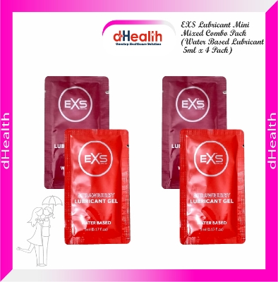 Picture of EXS Lubricant Mini Mixed Combo Pack (Water Based Lubricant 5ml x 4 Pack)