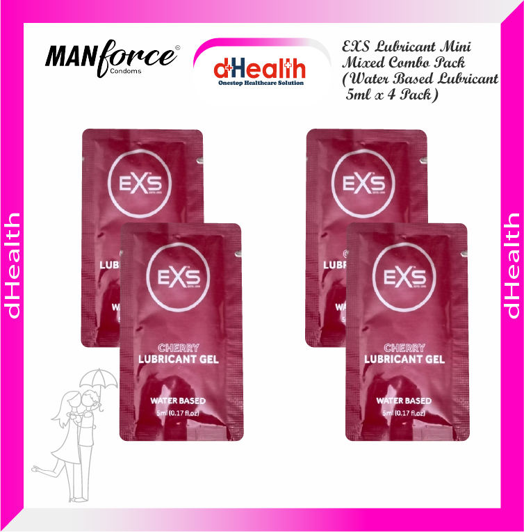 Picture of EXS Lubricant Mini Mixed Combo Pack (Water Based Lubricant 5ml x 4 Pack)