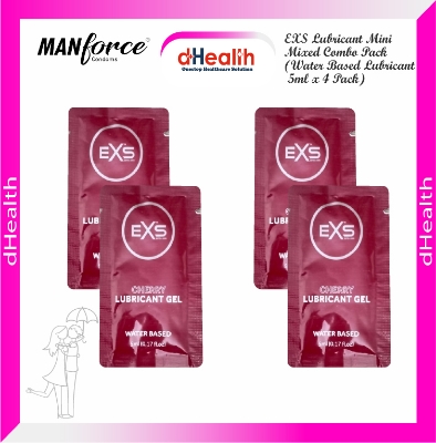 Picture of EXS Lubricant Mini Mixed Combo Pack (Water Based Lubricant 5ml x 4 Pack)
