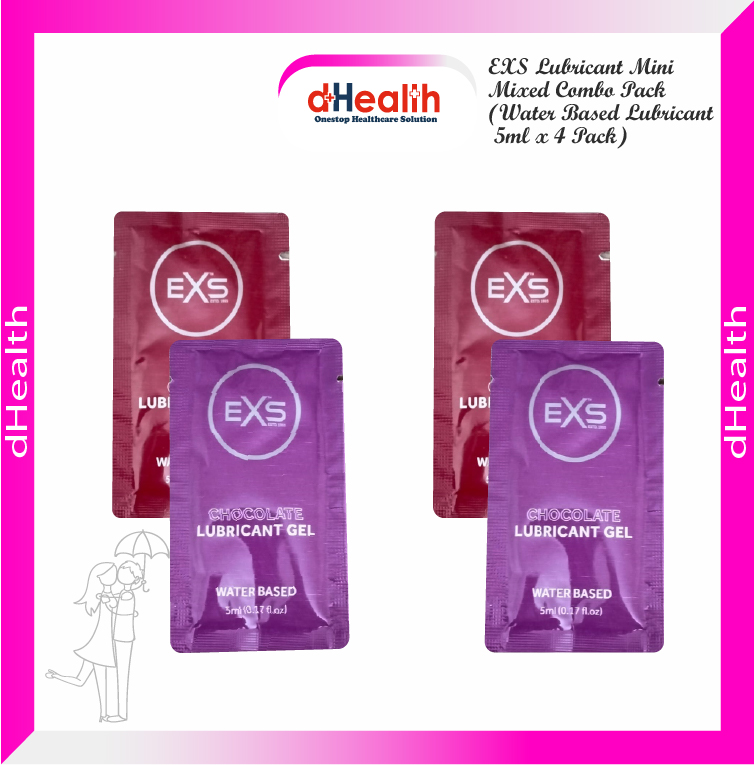 Picture of EXS Lubricant Mini Mixed Combo Pack (Water Based Lubricant 5ml x 4 Pack)