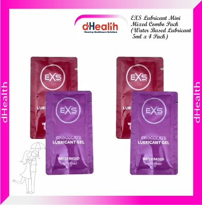 Picture of EXS Lubricant Mini Mixed Combo Pack (Water Based Lubricant 5ml x 4 Pack)