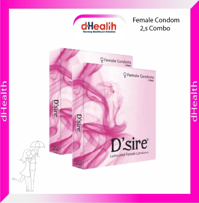 Picture of Cupid Dsire Lubricated Female Condom For Women - 2Pcs Box - Condom (Made In India)