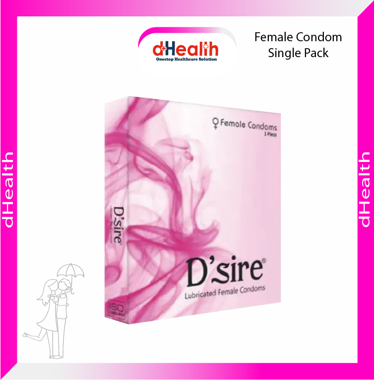Picture of Cupid Dsire Lubricated Female Condom For Women - 2Pcs Box - Condom (Made In India)