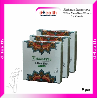 Picture of Kohinoor Ultra Thin Mint Flavor Condom 2,s Combo Pack (3x2)=6 Pcs