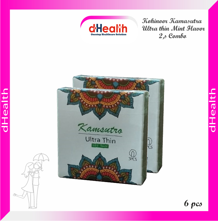 Picture of Kohinoor Ultra Thin Mint Flavor Condom 3,s Combo Pack (3x3)=9 Pcs