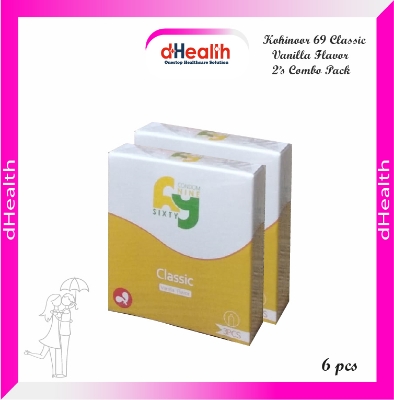 Picture of Kohinoor 69 Classic Vanilla Flavor Condom 2,s Combo Pack (3x2)=6 Pcs