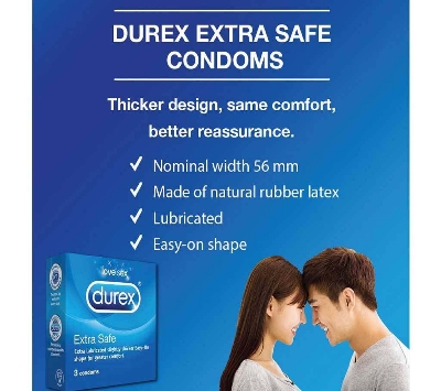 Picture of Durex Extra Safe Condom Single Pack (3x1)=3pcs