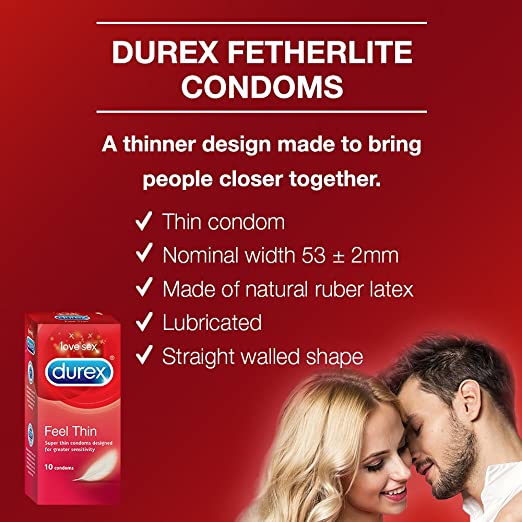 Picture of Durex Thin Feel Condom Single Pack (3x1)=3pcs