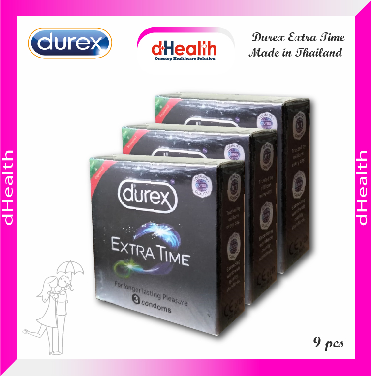 Picture of Durex Extra Time Condom 3,s Combo Pack (3x3)=9pcs