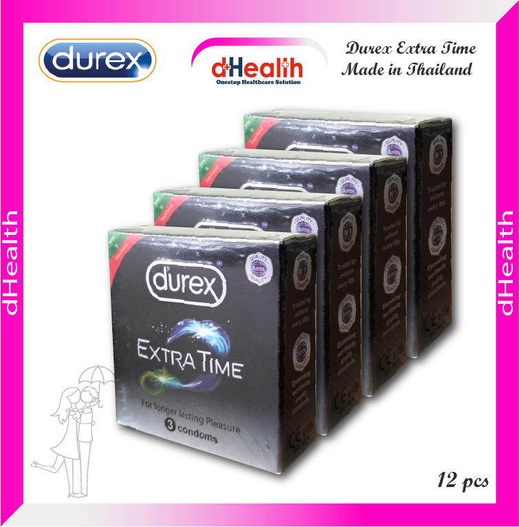 Picture of Durex Extra Time Condom 4,s Combo Pack (3x4)=12pcs
