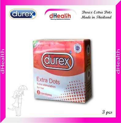 Picture of Durex Extra Dots Condom Single Pack (3x1)=3pcs