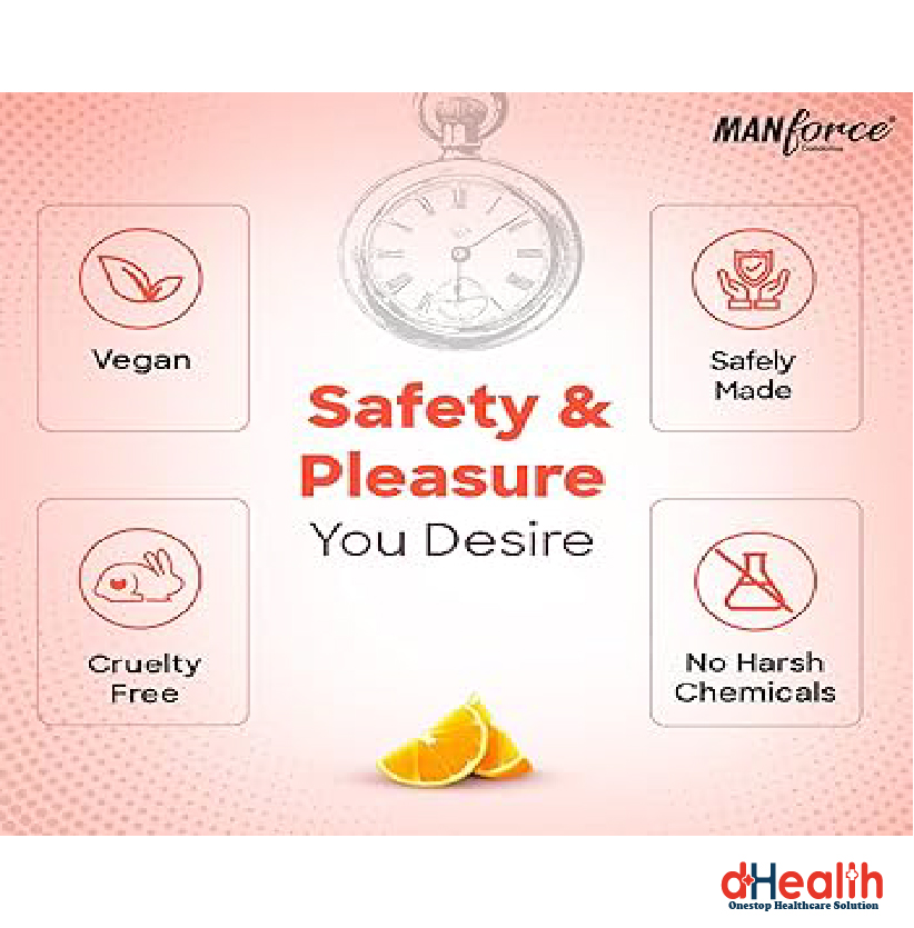 Picture of Manforce Overtime Orange  Flavoured Condom 10pcs Single Pack