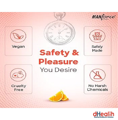 Picture of Manforce Overtime Orange  Flavoured Condom 10pcs Single Pack