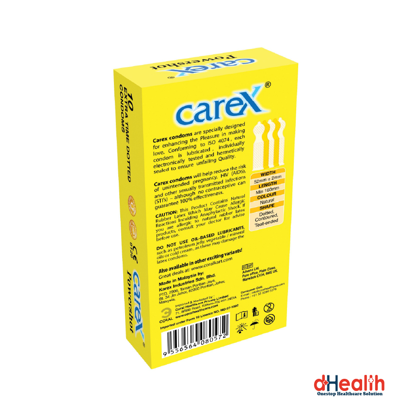 Picture of Carex Extra Time Powershot Condom 10pcs Single Pack