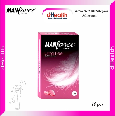 Picture of Manforce Ultra Feel Bubblegum Flavoured Condom 10pcs Single Pack