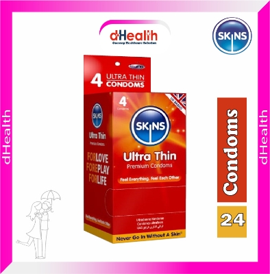 Picture of SKINS Ultra Thin Premium Condoms Full Box (4x6)=24 Pcs (UK)