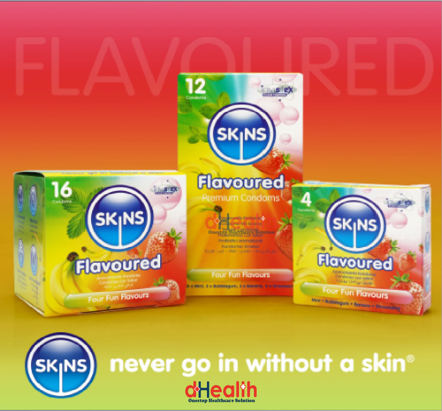 Picture of SKINS Flavored Premium Condoms Full Box (4x6)=24 Pcs (UK)