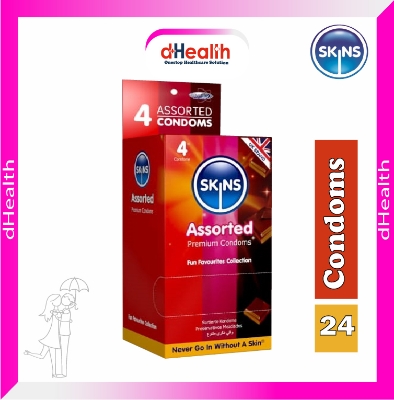 Picture of SKINS Assorted Premium Condoms Full Box (4x6)=24 Pcs (UK)