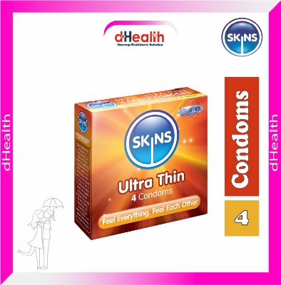 Picture of SKINS Ultra Thin Premium Condoms Single Pack (4x1)=4Pcs (UK)