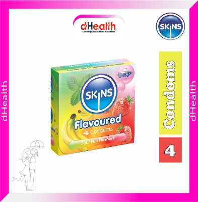 Picture of SKINS Flavored Premium Condoms Single Pack (4x1)=4Pcs (UK)
