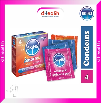 Picture of SKINS Assorted Premium Condoms Single Pack (4x1)=4Pcs (UK)