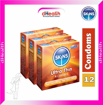 Picture of SKINS Ultra Thin Premium Condoms 3,s Combo Pack (4x3)=12Pcs (UK)