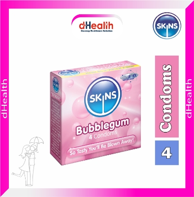 Picture of SKINS Bubblegum Premium Condoms Single Pack (4x1)=4Pcs (UK)