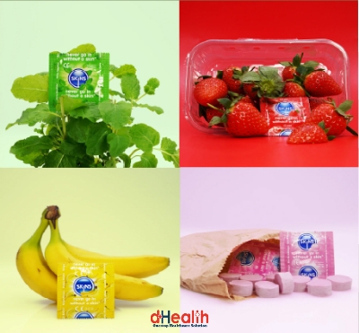 Picture of SKINS Ultra Thin Premium & SKINS Bubblegum Premium Condoms 2,s Combo Pack (4x2)=8 Pcs (UK)