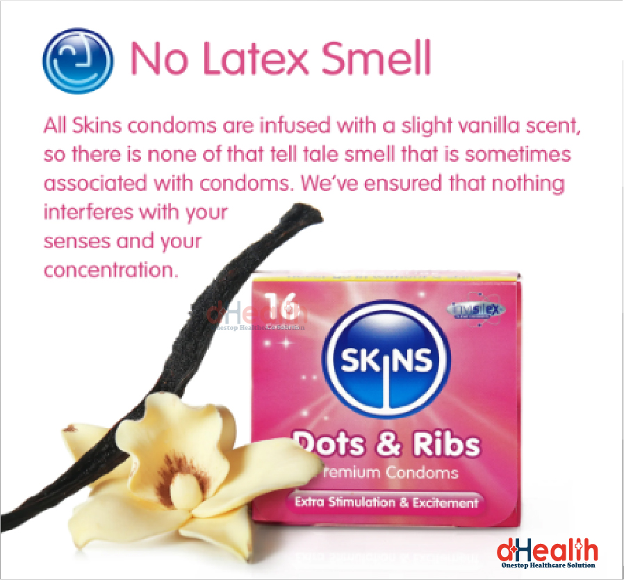 Picture of SKINS Flavored Premium & SKINS Bubblegum Premium Condoms 2,s Combo Pack (4x2)=8 Pcs (UK)