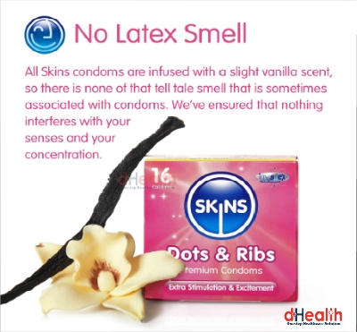 Picture of SKINS Flavored Premium & SKINS Bubblegum Premium Condoms 2,s Combo Pack (4x2)=8 Pcs (UK)