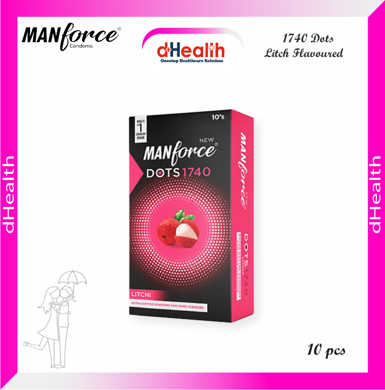 Picture of Manforce 1740 Dotted Litchi Condom 10's (1x10)=10 pcs Pack
