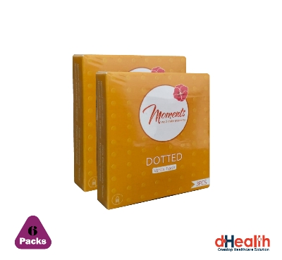 Picture of Kohinoor Moments Dotted Vanilla Flavor Condom 4,s Combo Pack (3x12)=12 Pcs