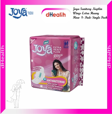 Picture of Joya Sanitary Napkin Extra Heavy Flow Wings 8 Pads Single Pack