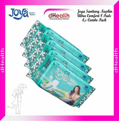 Picture of Joya Sanitary Napkin Ultra Comfort 8 Pads 4,s Combo Pack (Panty/Wings System)