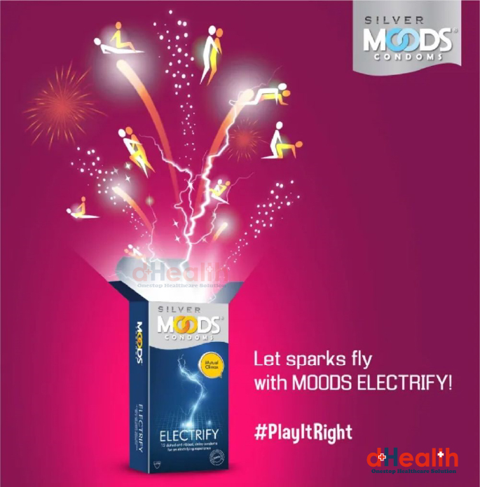 Picture of Moods Electrify Condoms Single Pack - 3pcs (Made in India)