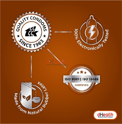 Picture of Skore Chocolate Flavoured & 1500 Dots Plus with Additional Lubrication  Condoms Single Pack 1x10= 10pcs