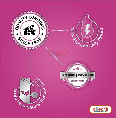 Picture of Skore Dots Vanilla Scented Flavoured & 1500 + Raised Dots with Additional Lubrication Condoms Single Pack 1x10= 10pcs