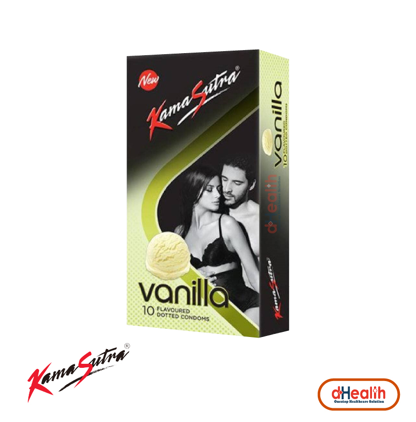 Picture of Kamasutra Condom for Men 10pcs Pack Kamasutra Vanilla/ Strawberry/ Longlast Extended Pleasure with Climax Delay/ Banana/ Chocolate/ Mango/ Butterscotch Flavor Condom (Made in India) - Select Variants & Order Now