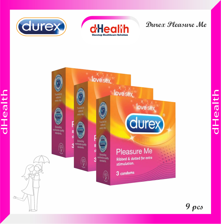 Picture of Durex Pleasure Me Condom Combo Pack 3 Packs - 3x3=9pcs