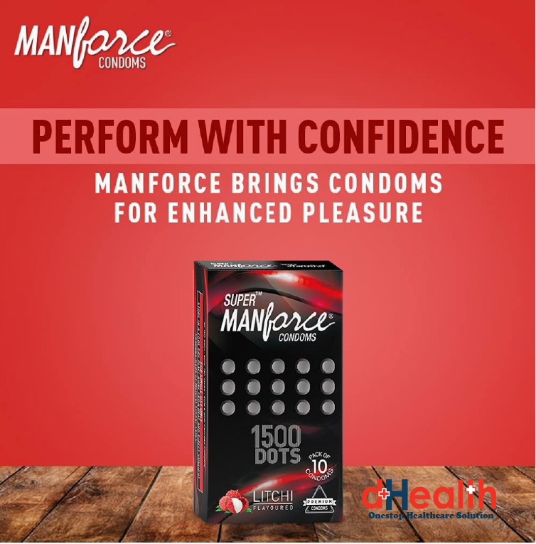 Picture of Manforce 3pcs Pack Chocolate/ 1500 Litchi/ 1740 Litchi/ Coctail Strawberry/ Stamina Orange, Pineapple/ Strawberry/ Black Grapes/ Game/ Premium Flavor Super Condoms Single Pack - Select Variants & Order