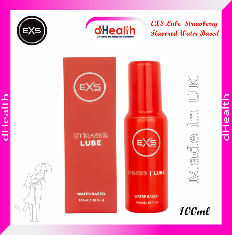 Picture of EXS Lubricant Strawberry Flavored Water Based Lubricant 100ml