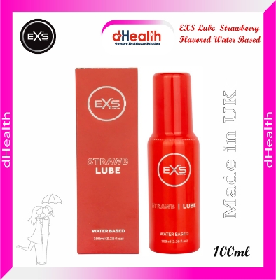 Picture of EXS Lubricant Strawberry Flavored Water Based Lubricant 100ml