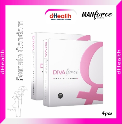 Picture of Divaforce Female Condom For Women (Made in Manforce India) 2"s Combo Pack -2x2=4pcs