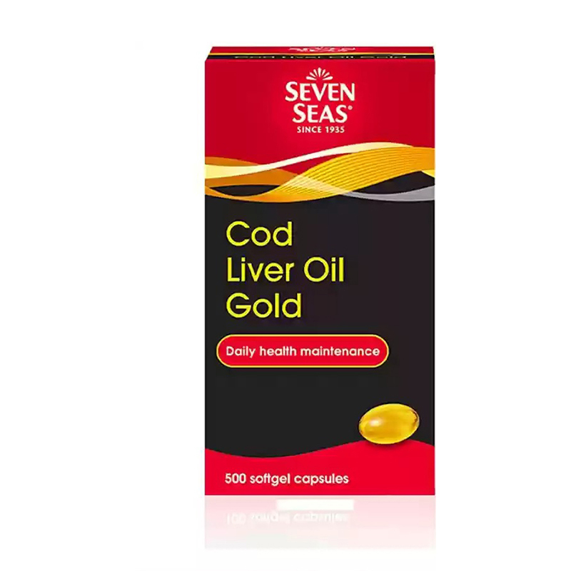 Picture of SEVEN SEAS COD LIVER OIL GOLD 500 CAPSULES PACK OF 1  (500 Capsules)